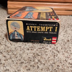 Vintage 1963 Revell Mickey Thompsons Attempt I 1/25 Scale Model Kit Started