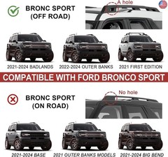 KINGGERI 265lbs Roof Racks Cross Bars Fit for Ford Bronco Sport (Off-Road)