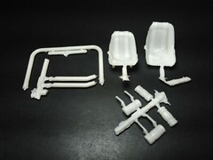 67 1967 GTO Pontiac 1/25 drag car roll cage racing bucket seat off road model