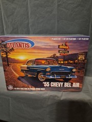 Atlantis 1955 Chevy Bel Air 1:25 Scale Plastic Model Car Kit H1374 New Sealed