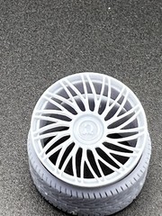 1/24 Scale Resin 25” Full Wheel Set For Scale Modeling