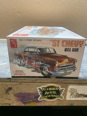 amt ’51 chevy bel air car model kit 1:25 unassembled not painted AMT862/12