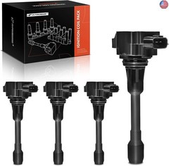 A-Premium Engine Ignition Coil Packs Compatible with Nissan Altima Rogue Sentra