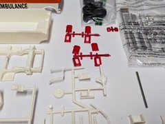 AMT Rescue 911 Ambulance Van Plastic Model Parts Builder Junkyard