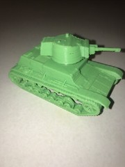 World War 2 Polish 7TP Tank suitable for Bolt Action 3 D print