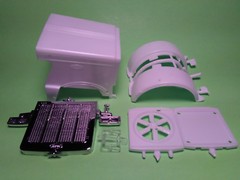 Pete 359 Peterbilt 1/25 Chrome Grill hood fenders radiator model big rig truck