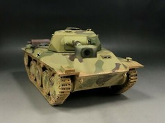 1/35 Built Amusing Hobby 35A019 WWII German Panzer 38D 8cm PAW 600 Tank Model