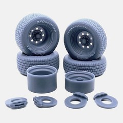 1/24 Resin 15 inch Weld Draglite Wheels, BFGoodrich Radial T/A Tires, and Brakes