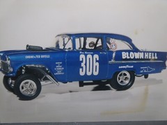 Blown Hell 55′ Chevy AWB 1/25 Decal from Fremont Racing Specialties