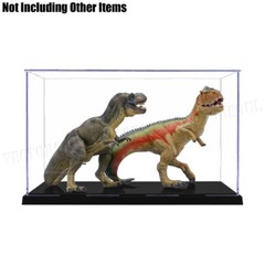 US 12.2″ L Perspex Display Box Acrylic Case Plastic Base Self-Install Dustproof