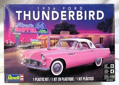 Revell 1956 Ford Thunderbird 1/24 Scale Plastic Model Car Kit #85-4518 – SEALED