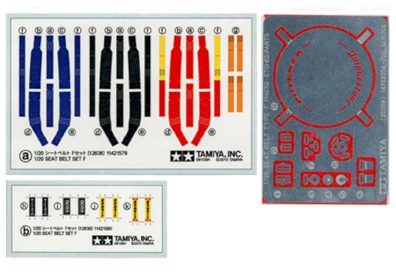 1/20 Seat Belt Set F