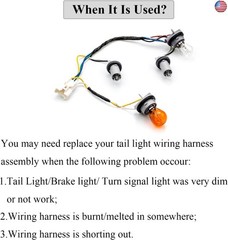 92450-3Q000 92450 3q000 Tail Lamp Holder and Wiring with 8 Halogen Bulbs,