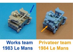 SD-P02+1 1/24 Porsche 956 [Privateer team Engine] Additional Parts, Tamiya Compa