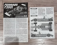 Tamiya 20054 1/20 Full-View Ferrari F2001 F1 Championship Winner Schumacher New