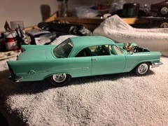Custom Pre-Built Green Model Car w/ Exposed Engine Ready to Go Single Unit