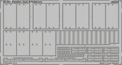 Eduard 1/35 Panther Ausf.D Schurzen Detail Set for Tamiya #35345 (1 PE sheet)