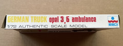 ESCI German Truck Opel 3,6 Ambulance 1/72 Scale Kit #8035 Open Box Complete kit