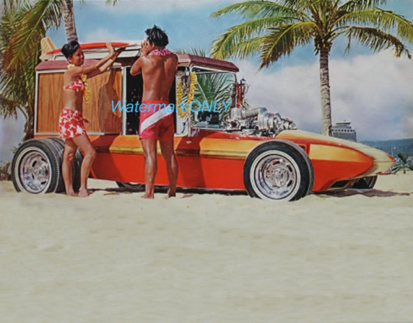 “Surf Woody” “George Barris Built” ’60’s Custom Show Car Hot Rod PHOTO! #(2)