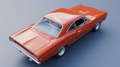 ABS-LIKE RESIN 3D PRINTED 1/25 1968 DODGE CORONET 2-DOOR R/T FULL KIT