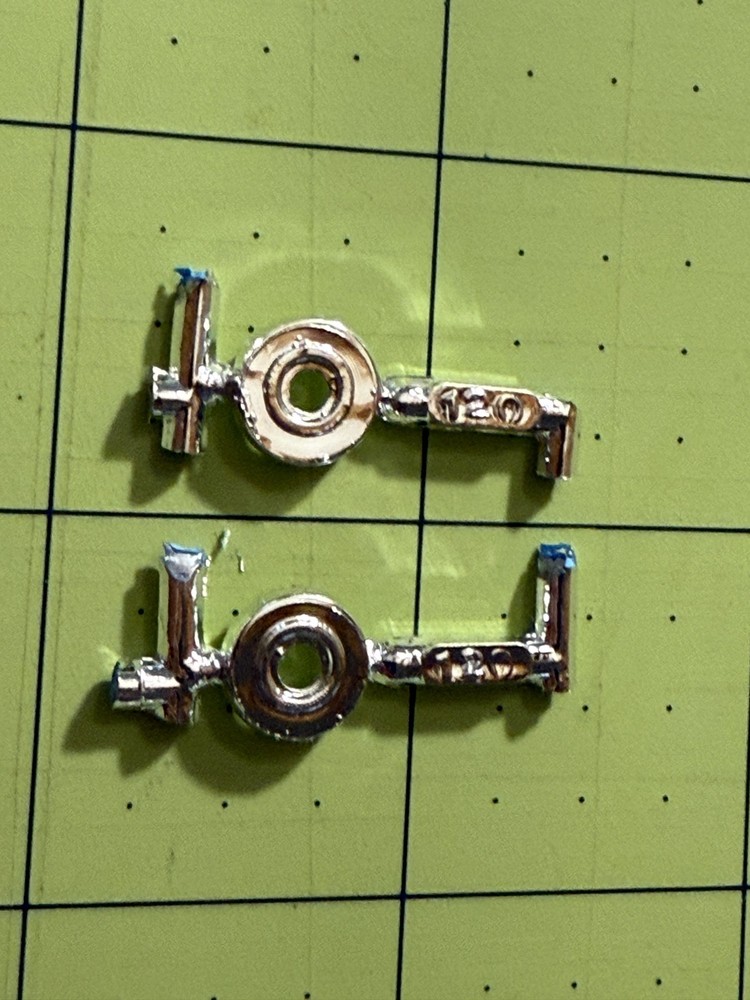 MPC 6359 1/25 Custom Corvette Kitbash Parts Chrome Wheel Parts (#120)