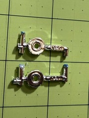 MPC 6359 1/25 Custom Corvette Kitbash Parts Chrome Wheel Parts (#120)