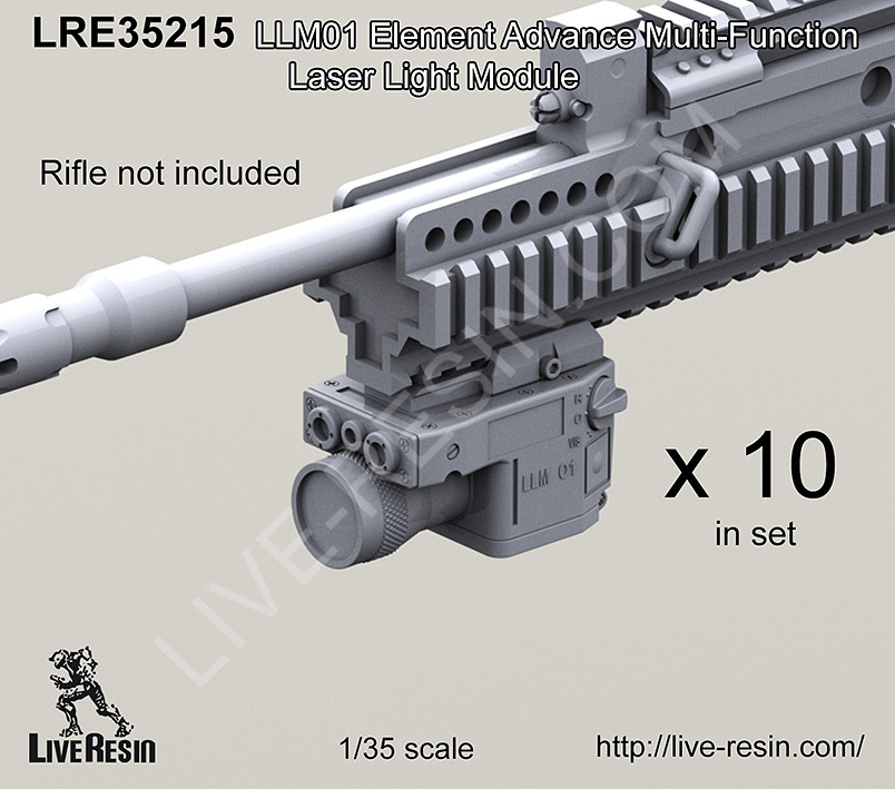 Live Resin 1/35 LRE-35215 LLM01 Element Advance MultiFunction Laser Light Module