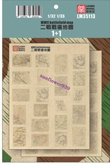 Heavy Hobby 1/35 WWII Battlefield Map /Propaganda Posters /Newspapers /Carton