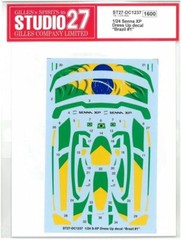 Studio 27 Decal 1/24 McLarenSenn XP Dress Up Decal Brazil #1 for Tamiya JP 11757