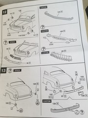 1949 Mercury Custom RIBBED BUMPERS for Revell 1:25 Model Kit 49
