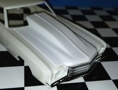 LEX’S SCALE MODELING Resin Outlaw Hood ’70 Monte Carlo SS 454. AMT 1/25. New!!