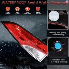 LED Tail Lights Outer Assembly Compatible with 2020-2024 Toyota Corolla Sedan L