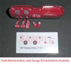 1967 SHELBY GT-350 FORD MUSTANG GAUGE FACES – 1/25 scale AMT KITS – PLEASE READ