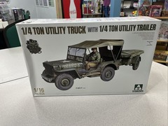 1/16 Takom #1026 1/4T 4×4 Willys Jeep With Trailer