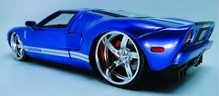 Ford GT40 Race Car Classic Custom Built Concept 18 Model 12 Carousel Blue 1:24