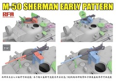 RYE FIELD 5161 1/35 M-50 Sherman Early Pattern Degem Aleph/Degem Beth Model Kit