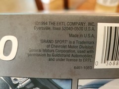 VTG. 1994 AMT ERTL 1:25 6461 GULDSTRAND GRAND SPORT 90 New Open Box Sealed Bags