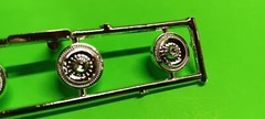 AMT Lot of 2 1965 Ford Fairlane 500 1/25 Stock Rim Wheel Hubcaps Promo Style