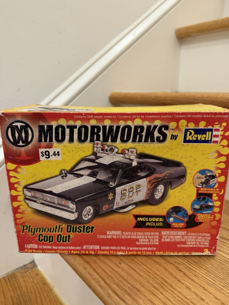 Motorworks By Revell 1:24 Plymouth Duster Cop Out Funny Car Dragster Model Kit