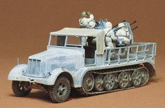 Tamiya 1/35 Military Miniature No.50 German Army 8-ton Half-Track 4 Guns Kit