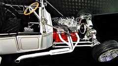 1:18 Race Car Corvette Engine in Dragster 24 Built Model 12 55 1955 57 1957 1963