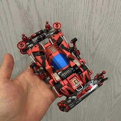 TAMIYA Mini 4WD Speed Viper FMA Front Motor Chassis 9 Tone Matte Black Custom