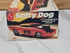 Rare Vintage AMT Salty Dog 53 Studebaker Bonneville Racer Model Kit 3006 USA