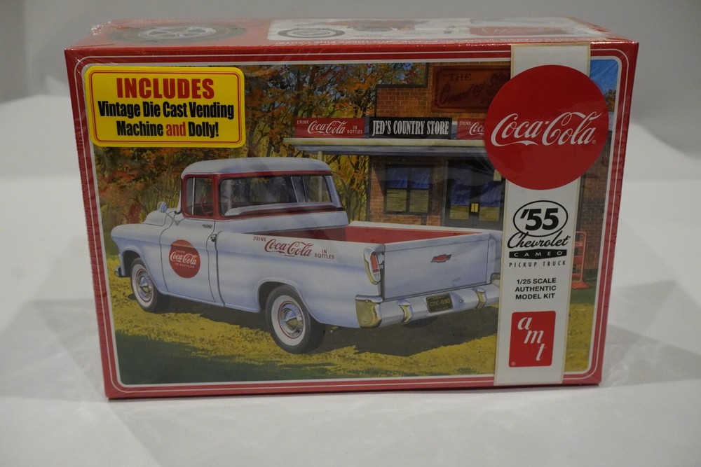 AMT 1/25 SCALE 1955 55 Chevy Cameo Pickup Coca-Cola NEW IN BOX SEALED FREE SHIP