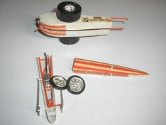 Vintage 1/25 1/24 Hot Rod Ram Chargers Dodge Rail Dragster for parts or restore