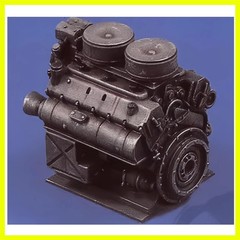 1/35 Casting Resin Model Assembly Kit, GK，Leopard Tank HP320 P30 Resin Engine…