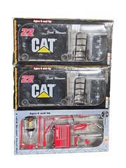 3 NASCAR Motorworks Tool Kit Item #42726 Cat 22 Scott Wimmer 1:24 + Red Kit