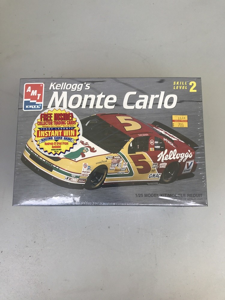 AMT/ERTL Kellogg’s Monte Carlo #5 Model Car Kit 8187 SEALED 1:25 1995