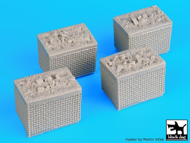 Black Dog 1/35 Sandbag Armored Wall No.3 Concertainer (Hesco Bastion) D35017