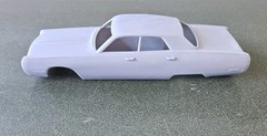 ABS-LIKE RESIN 3D PRINTED 1/25 1972 PLYMOUTH FURY 4-DOOR SEDAN BODY